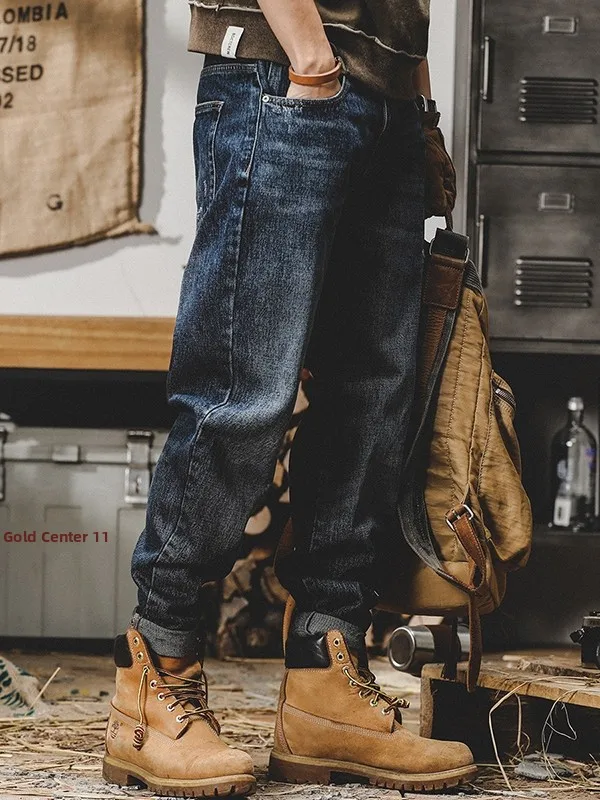 Классические мужские джинсы в американском стиле ретро, прямые свободные джинсы, весенне-осенние универсальные повседневные износостойкие хлопковые джинсовые джинсы
Классические мужские джинсы в американском стиле ретро, прямые свободные джинсы, весенне-осенние универсальные повседневные износостойкие хлопковые джинсовые джинсы