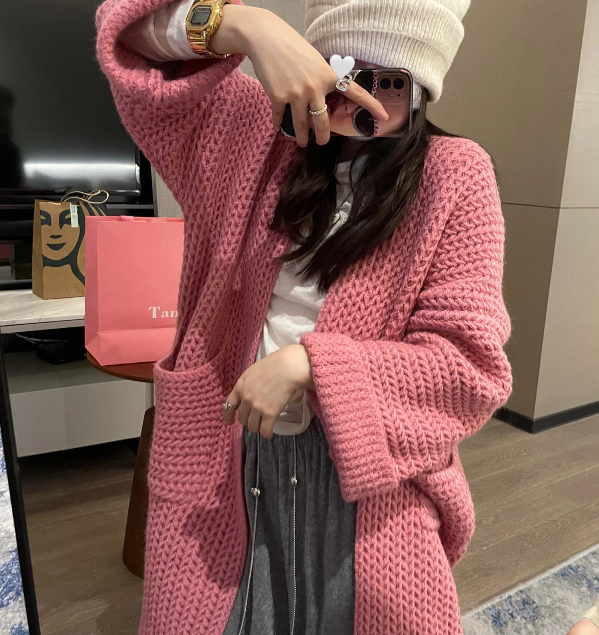 Mid-Long Cardigans For Woman Womens Autumn Fashionable Knitted Solid Loose-Fit Modal Chic Minimalist Collared Festival Half-Open
Mid-Long Cardigans For Woman Womens Autumn Fashionable Knitted Solid Loose-Fit Modal Chic Minimalist Collared Festival Half-Open