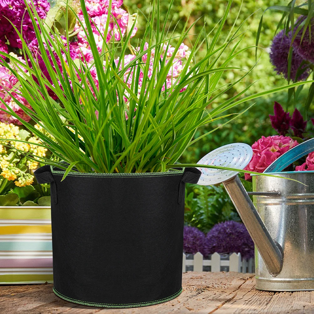6 Pcs Reusable Produce Bag Planting Bucket Seedling Gardening Grow Bags Black Non-woven Fabric
6 Pcs Reusable Produce Bag Planting Bucket Seedling Gardening Grow Bags Black Non-woven Fabric