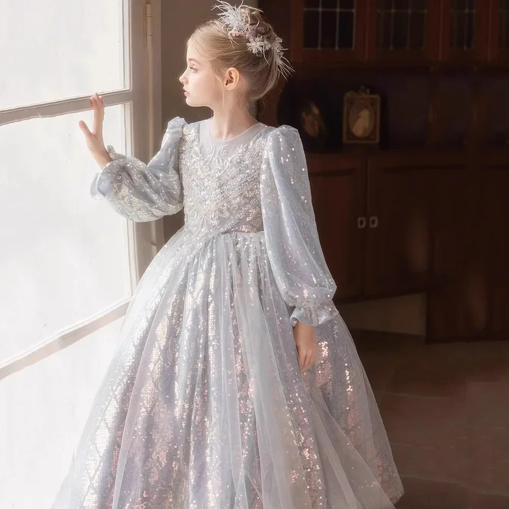 Girls Princess Dress Long Sleeve Autumn Piano Performance Dresses Birthday Party Flower Girl Wedding Children Clothes Evening
Girls Princess Dress Long Sleeve Autumn Piano Performance Dresses Birthday Party Flower Girl Wedding Children Clothes Evening