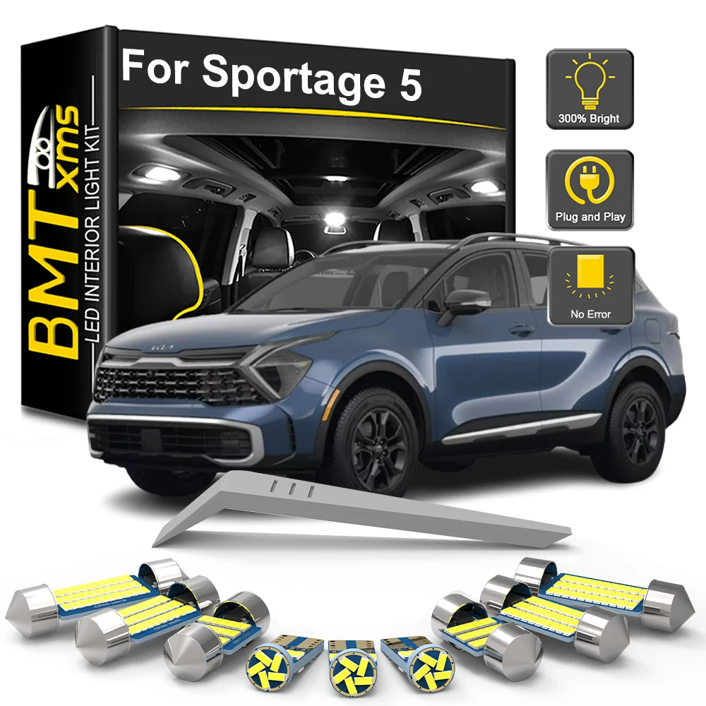BMTxms 11Pcs For KIA Sportage 5 NQ5 2021 2022 2023 Vehicle Dome Trunk License Plate Lamp Canbus Car LED Interior Light Bulb Kit
BMTxms 11Pcs For KIA Sportage 5 NQ5 2021 2022 2023 Vehicle Dome Trunk License Plate Lamp Canbus Car LED Interior Light Bulb Kit