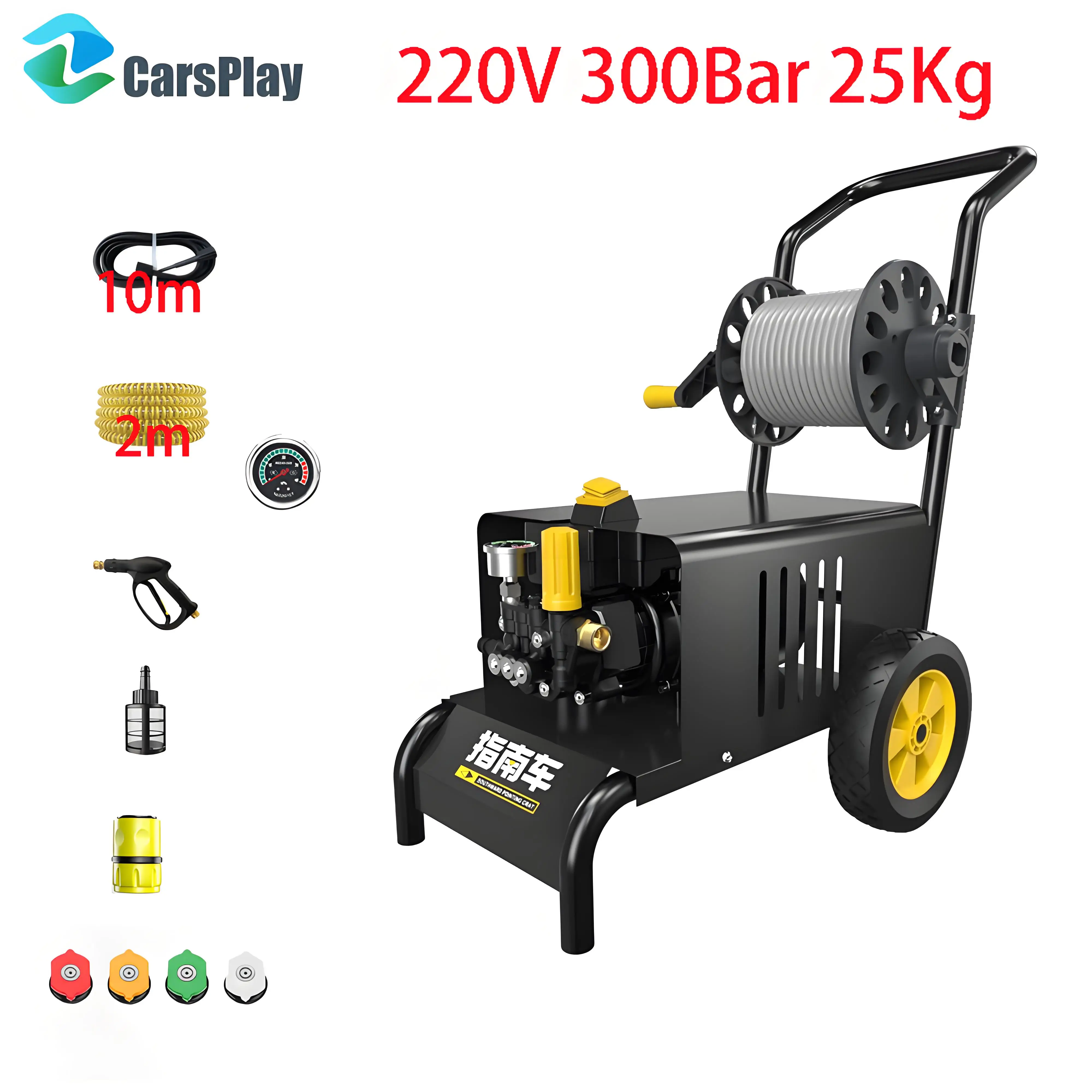 High-Pressure Car Wash Machine 220V 300BAR Powerful Cleaning Durable Safe Energy-Saving with 4 Nozzles
High-Pressure Car Wash Machine 220V 300BAR Powerful Cleaning Durable Safe Energy-Saving with 4 Nozzles