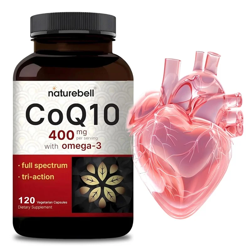 CoQ10 400mg with Omega-3 - Antioxidant Supplement for Heart Health Support, Supports Cellular Energy
CoQ10 400mg with Omega-3 - Antioxidant Supplement for Heart Health Support, Supports Cellular Energy