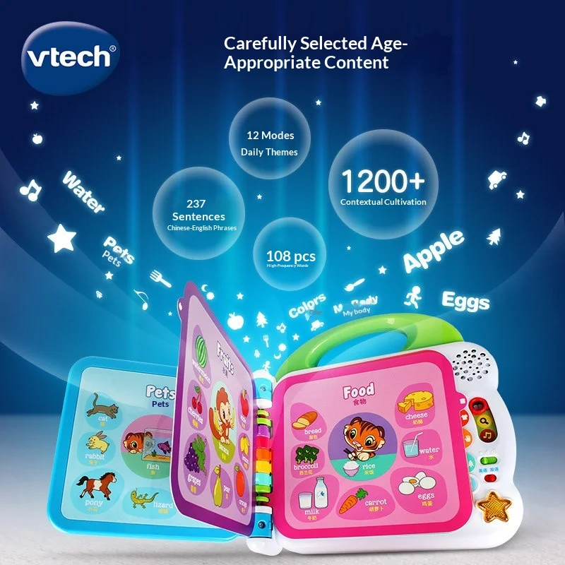 Интерактивная обучающая игрушка Vtech English Enlightenment 100 Words Point Reading Audio Book для раннего развития детей 1-3 лет
Интерактивная обучающая игрушка Vtech English Enlightenment 100 Words Point Reading Audio Book для раннего развития детей 1-3 лет