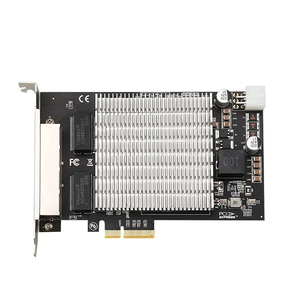 PCI-E x4 2.5G Gigabit 4-port PoE Network Card PCIe Industrial Grade Network Card with i226 chip for PC Desktop Storage Devices
PCI-E x4 2.5G Gigabit 4-port PoE Network Card PCIe Industrial Grade Network Card with i226 chip for PC Desktop Storage Devices