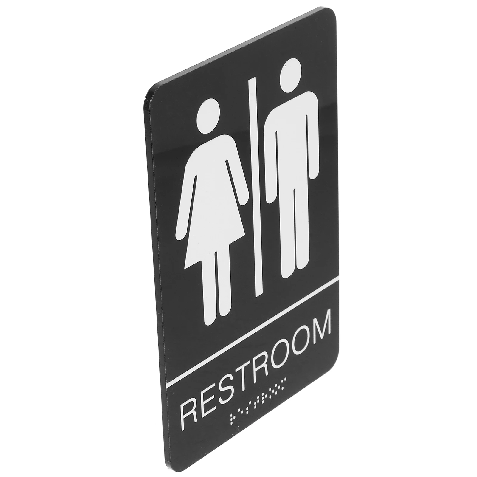3Pcs Self-Adhesive Acrylic Restroom Sign Blind Accessibility Symbols Unisex Washroom Door Sign
3Pcs Self-Adhesive Acrylic Restroom Sign Blind Accessibility Symbols Unisex Washroom Door Sign