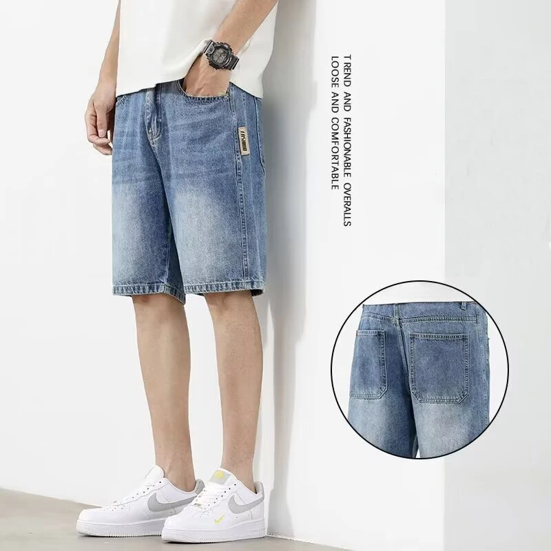 2026 Men Summer New Vintage Blue Jeans Male Lightweight Breathable Denim Shorts Loose Straight Leg Casual Knee-Length Pants
2026 Men Summer New Vintage Blue Jeans Male Lightweight Breathable Denim Shorts Loose Straight Leg Casual Knee-Length Pants