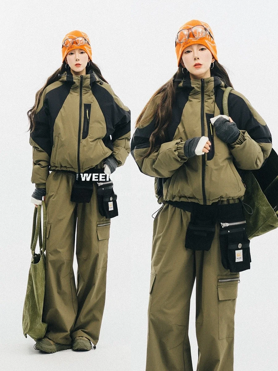 Оригинальная женская зимняя куртка OOK Gopcore Series с капюшоном, 90% белый пух, в стиле Color Block, для города
Оригинальная женская зимняя куртка OOK Gopcore Series с капюшоном, 90% белый пух, в стиле Color Block, для города