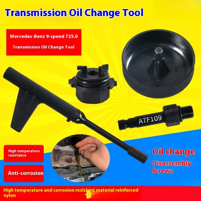 MR CARTOOL Car Transmission Oil Filler Tool Kit for Mercedes Benz 725.0 9-speed Oil Change Tools Adapter Set Automotive Tools
MR CARTOOL Car Transmission Oil Filler Tool Kit for Mercedes Benz 725.0 9-speed Oil Change Tools Adapter Set Automotive Tools