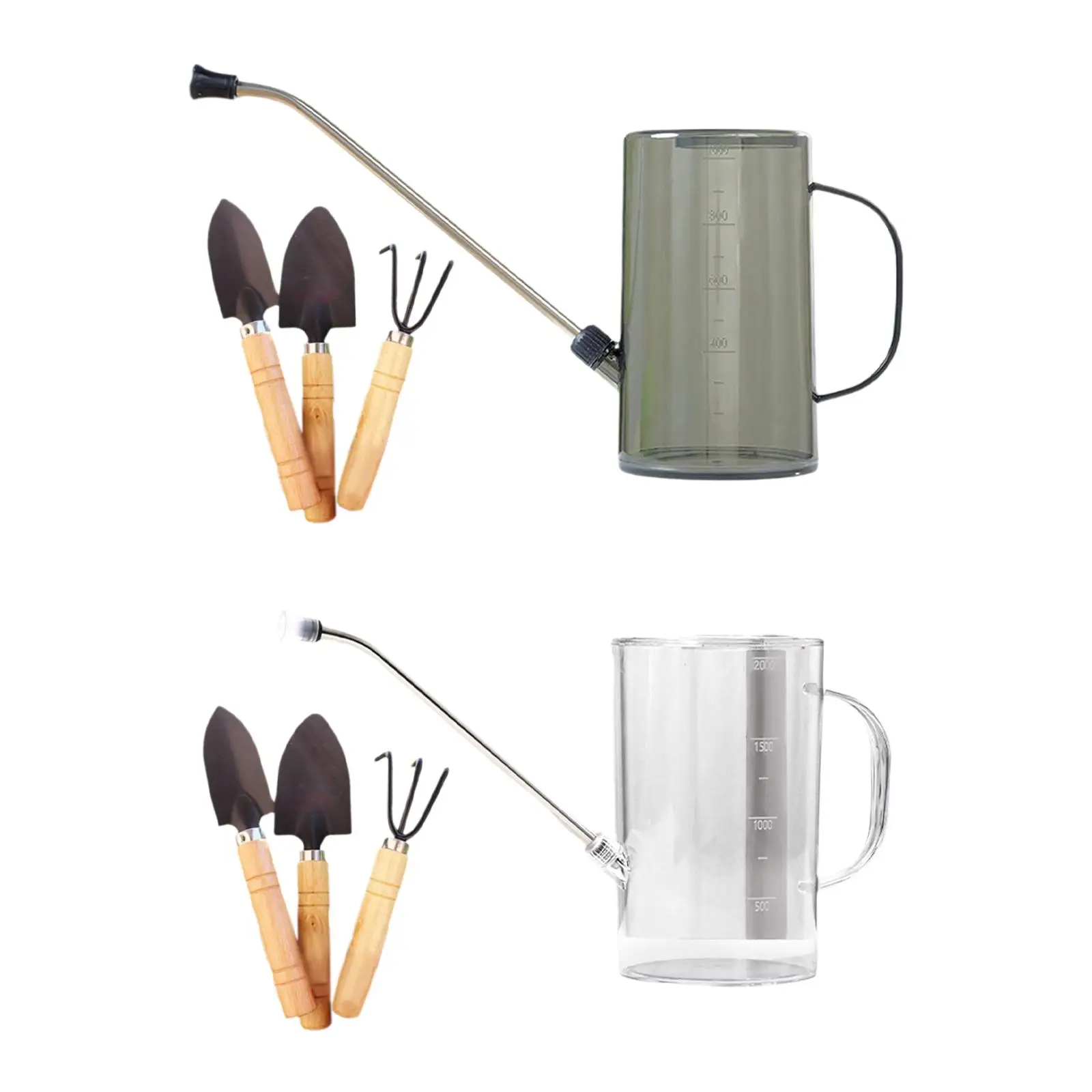 1L Watering Can, Plant Watering Can, with 3 Gardening Tools Wear Resistant Long Spout Water Can for Plants Flower Bonsai
1L Watering Can, Plant Watering Can, with 3 Gardening Tools Wear Resistant Long Spout Water Can for Plants Flower Bonsai