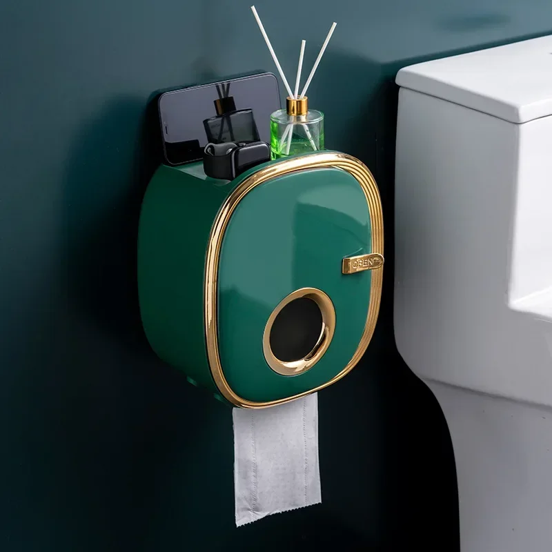 golden Bathroom Shelf Storage Box Punch-Free Wall-Mounted Toilet Paper Holder Box Waterproof Paper Towel Bathroom Storage Rack
golden Bathroom Shelf Storage Box Punch-Free Wall-Mounted Toilet Paper Holder Box Waterproof Paper Towel Bathroom Storage Rack