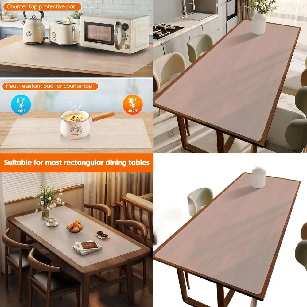 Large Silicone Heat Resistant Mat for Kitchen Counter, Island, Dining Table, and Workbench - 24x80, Cuttable, Translucent, Skin-
Large Silicone Heat Resistant Mat for Kitchen Counter, Island, Dining Table, and Workbench - 24x80, Cuttable, Translucent, Skin-