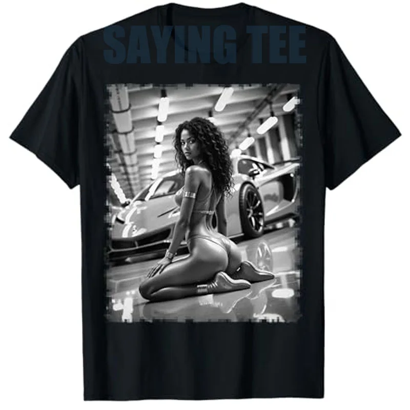 Sexy Girl Y2k Graphic Tee - Sexy Black Pinup Girl & Exotic Car T-Shirt Fashion Streetwear Clothes Short Sleeve Outfit Novelty
Sexy Girl Y2k Graphic Tee - Sexy Black Pinup Girl & Exotic Car T-Shirt Fashion Streetwear Clothes Short Sleeve Outfit Novelty