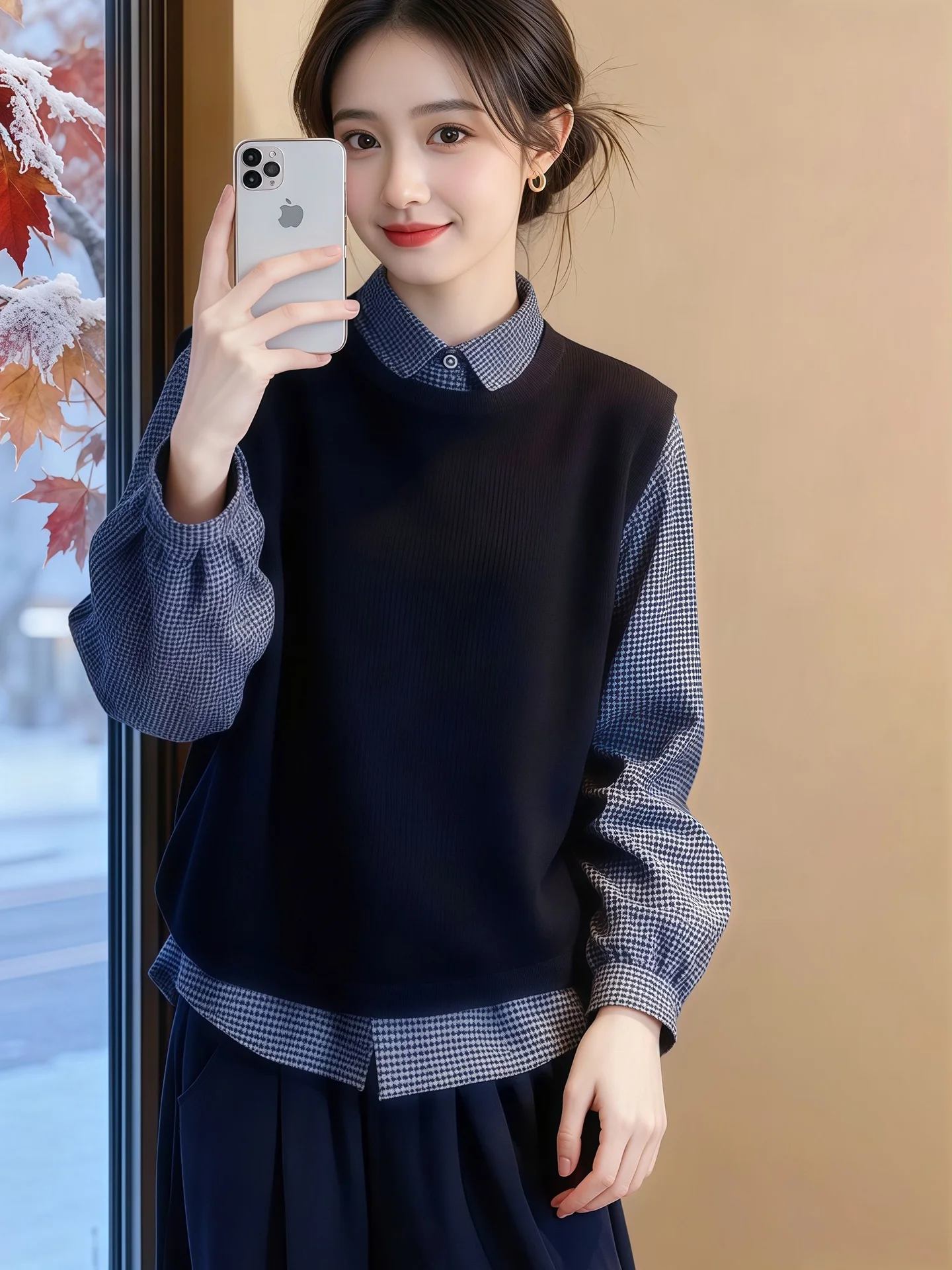 Faionable Color round Ne Svel Vest Simple Inner Wear Spring Commute Sle Women's Clothing Poet Lin Brand
Faionable Color round Ne Svel Vest Simple Inner Wear Spring Commute Sle Women's Clothing Poet Lin Brand