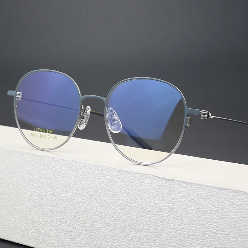Pure Titanium Glasses Frame Men Retro Round Prescription Eyeglasses Women Handmade Super Light Myopia Optical Eyewear
Pure Titanium Glasses Frame Men Retro Round Prescription Eyeglasses Women Handmade Super Light Myopia Optical Eyewear