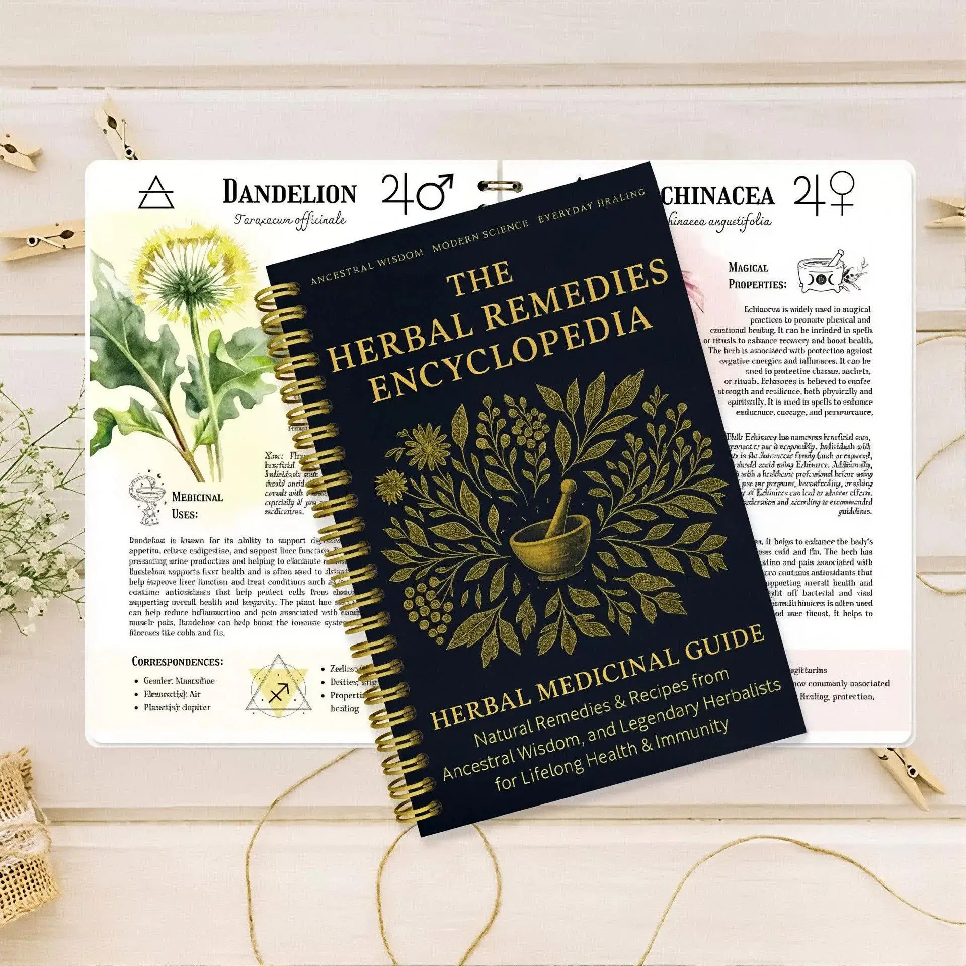 The Herbal Remedies Encyclopedia Notebook Herbal Medicinal Guide Book
The Herbal Remedies Encyclopedia Notebook Herbal Medicinal Guide Book