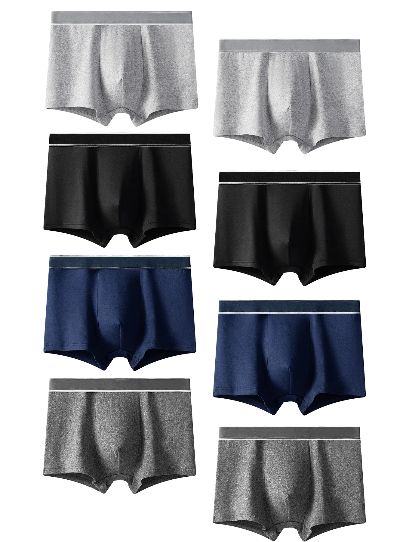 Комплект из 8 мужских трусов-боксеров из полиэстера со средней талией — минималистичный многоцветный ассортимент (разные размеры)
Комплект из 8 мужских трусов-боксеров из полиэстера со средней талией — минималистичный многоцветный ассортимент (разные размеры)