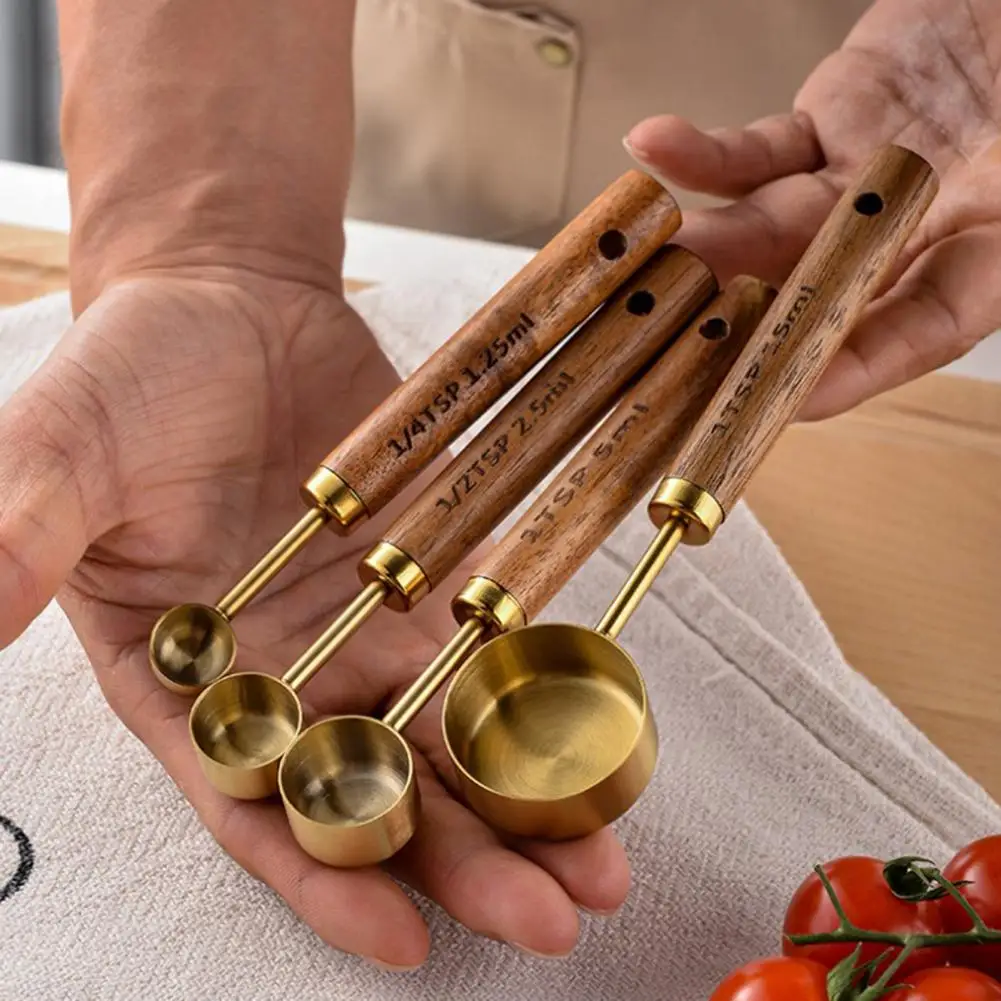 Baking Measuring Spoons Metal Measuring Spoons Set Gold-plated Stainless Steel Measuring Spoons Cups Set Precision for Coffee
Baking Measuring Spoons Metal Measuring Spoons Set Gold-plated Stainless Steel Measuring Spoons Cups Set Precision for Coffee