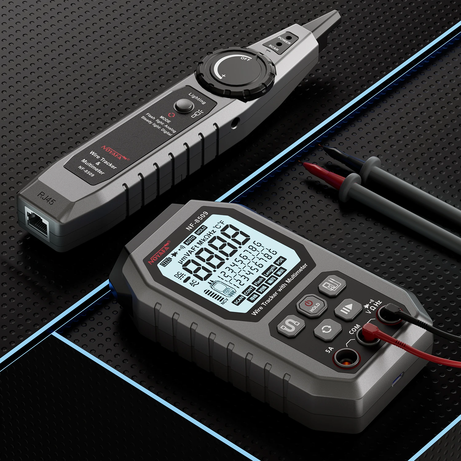 NF 8509 New Upgrade Network Cable Tester For Multimeter Current Voltage Resistance POE Test NCV AC DC LCD Wire Tracke
NF 8509 New Upgrade Network Cable Tester For Multimeter Current Voltage Resistance POE Test NCV AC DC LCD Wire Tracke