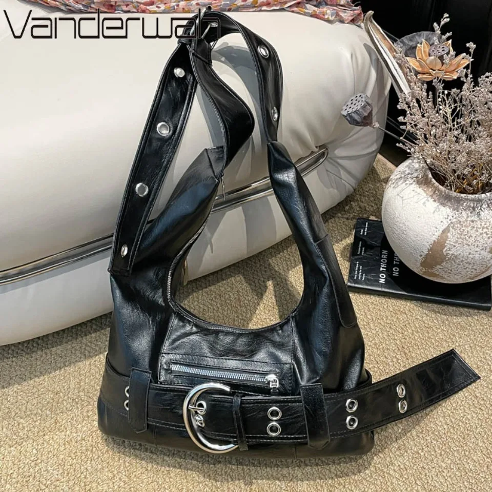 High Quality Fashion Large Capacity Soft PU Leather Hobo Bag for Women Solid Color Buckle Shoulder Bag for Daily Work Travel
High Quality Fashion Large Capacity Soft PU Leather Hobo Bag for Women Solid Color Buckle Shoulder Bag for Daily Work Travel