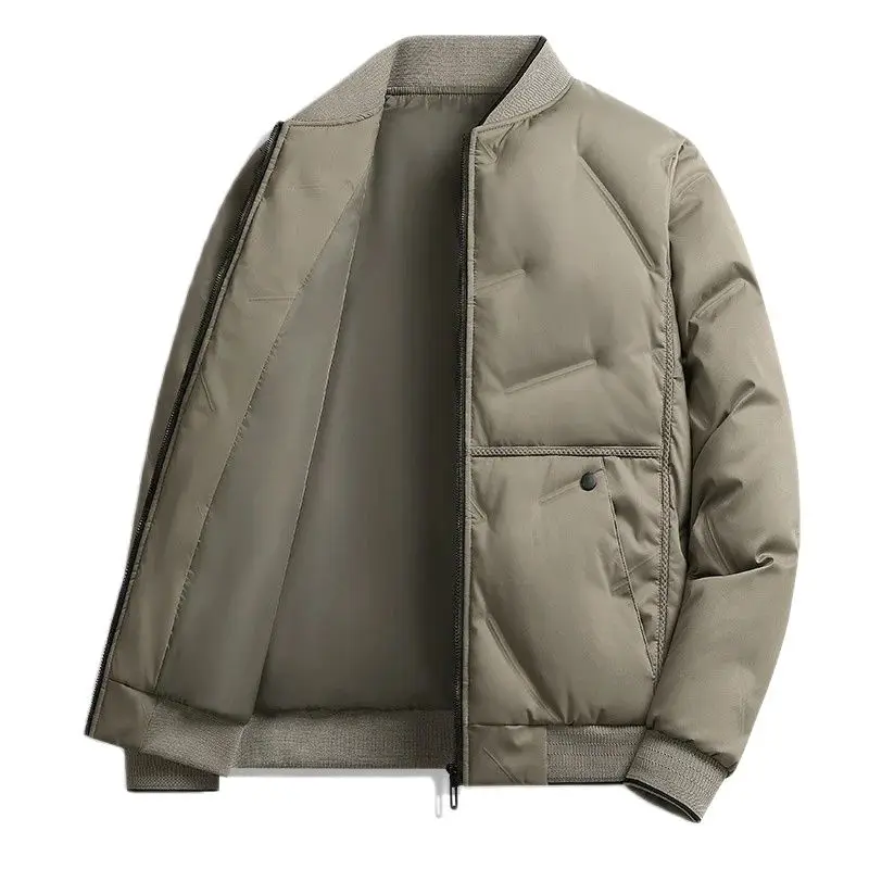 Winter Thick Jackets Men's Thickened Stand-up Collar Trend Solid Color Jacket Multi-pocket Warm Cotton Clothes Coat Outerwear
Winter Thick Jackets Men's Thickened Stand-up Collar Trend Solid Color Jacket Multi-pocket Warm Cotton Clothes Coat Outerwear