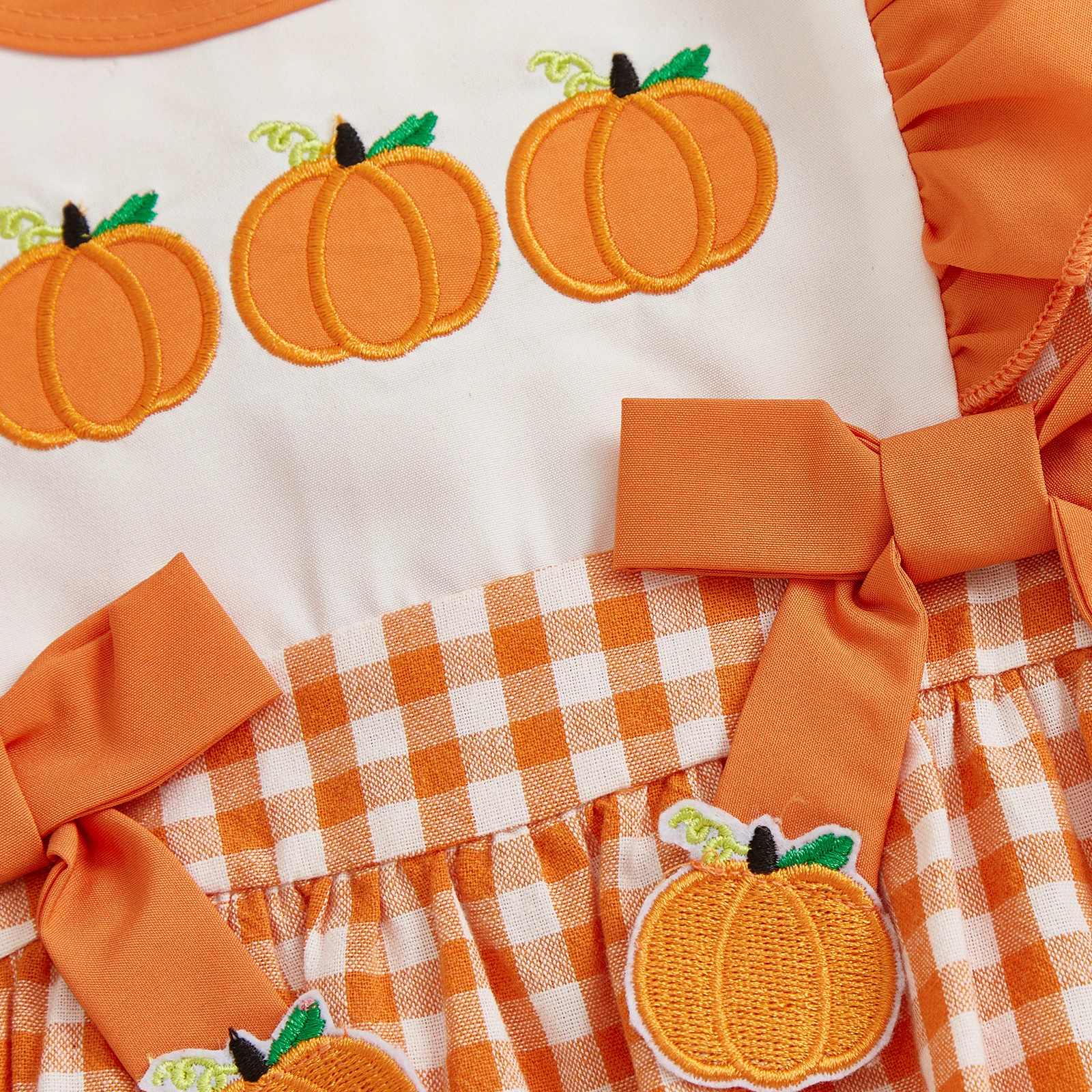 Tregren 0-18M Infant Baby Girls Thanksgiving Plaid Romper Pumpkin/Turkey Embroidery Long Sleeve Jumpsuits for Newborn
Tregren 0-18M Infant Baby Girls Thanksgiving Plaid Romper Pumpkin/Turkey Embroidery Long Sleeve Jumpsuits for Newborn