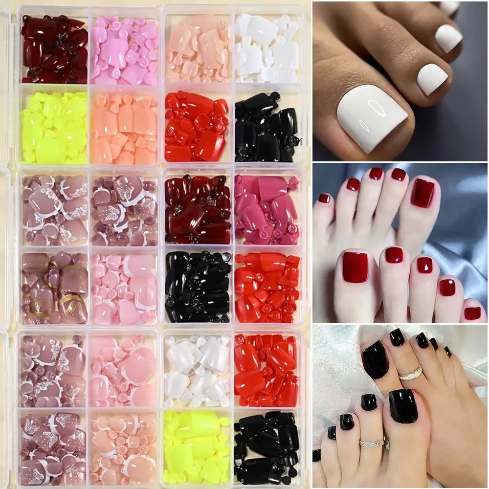 96/144/288 Pcs Short Square False Toenail Tips Artificial Full Cover Fake Toenail Wearable Acrylic Foot Nail Art Tips
96/144/288 Pcs Short Square False Toenail Tips Artificial Full Cover Fake Toenail Wearable Acrylic Foot Nail Art Tips