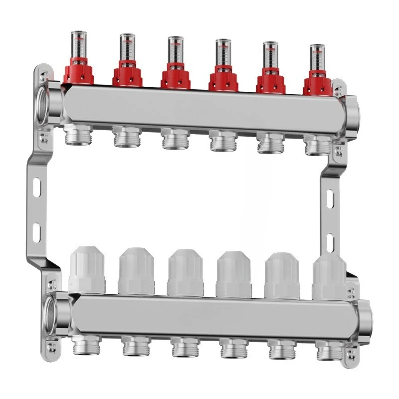 Underfloor heating manifold HVAC 304 stainless steel manifold
Underfloor heating manifold HVAC 304 stainless steel manifold