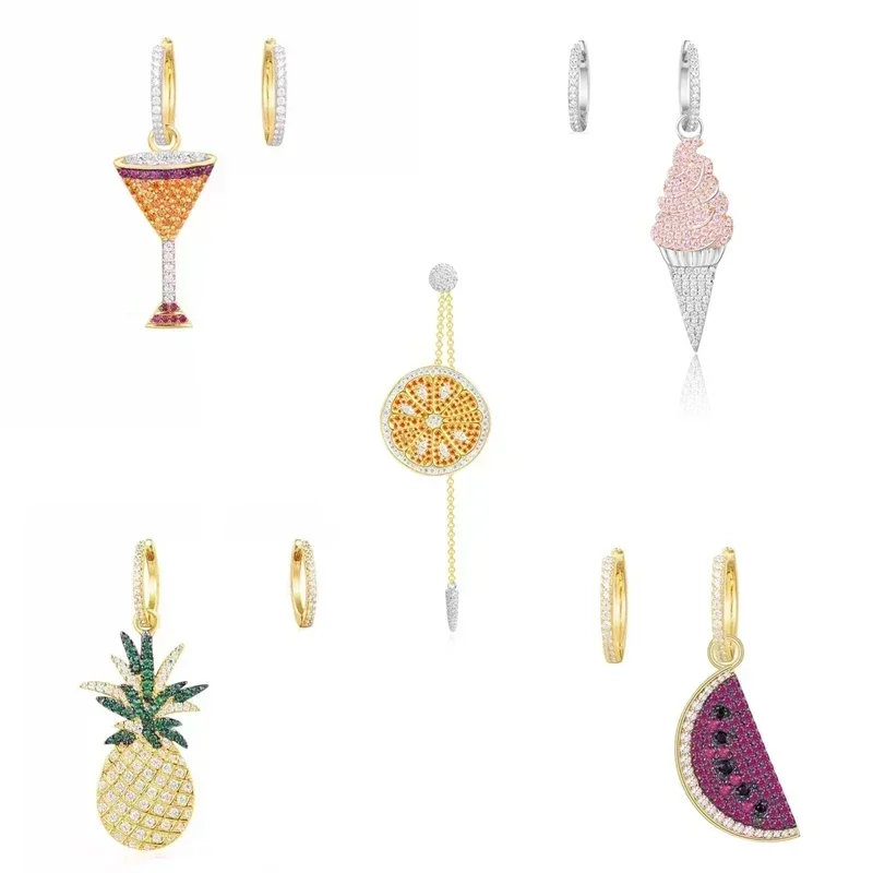 LI KI High Quality 925 Silver Watermelon Ice Cream Earrings In A Variety Of Stylish And Elegant Jewelry Gifts For Friends
LI KI High Quality 925 Silver Watermelon Ice Cream Earrings In A Variety Of Stylish And Elegant Jewelry Gifts For Friends