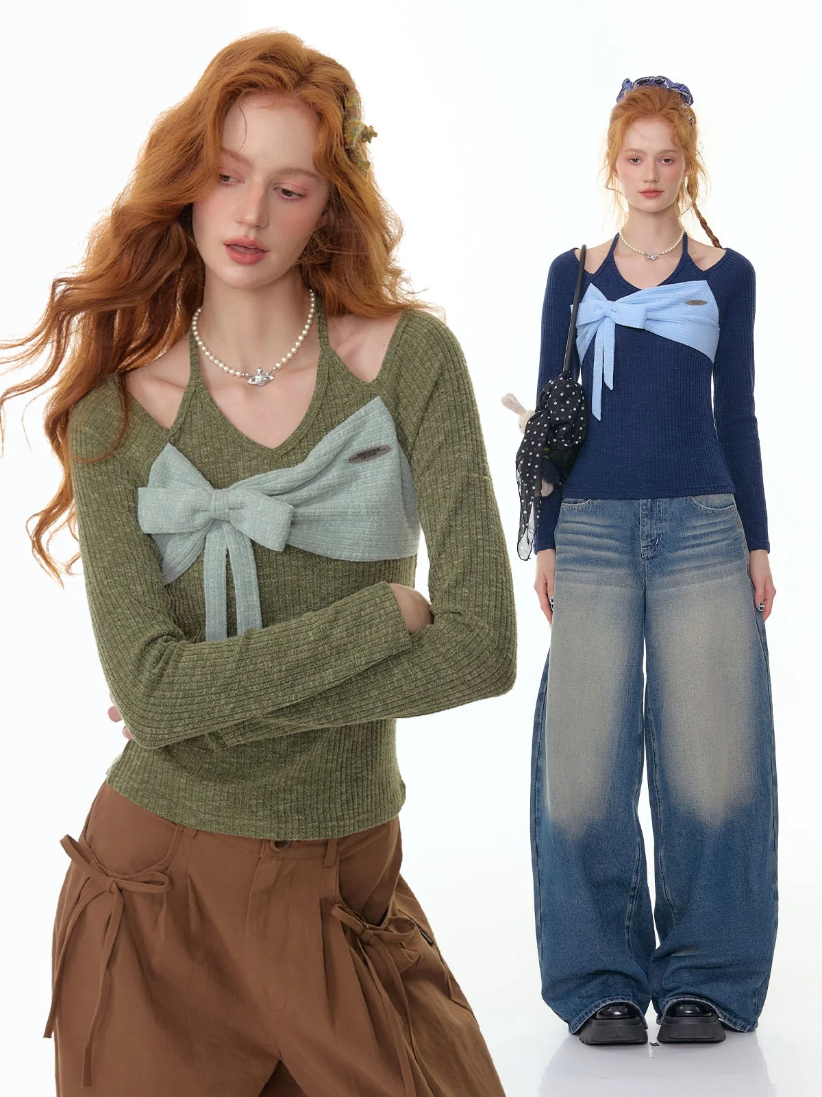 ZiziFei Американский дизайн, вязаный топ с длинным рукавом и узлом на шее, женская модная осенне-зимняя кофта
ZiziFei Американский дизайн, вязаный топ с длинным рукавом и узлом на шее, женская модная осенне-зимняя кофта