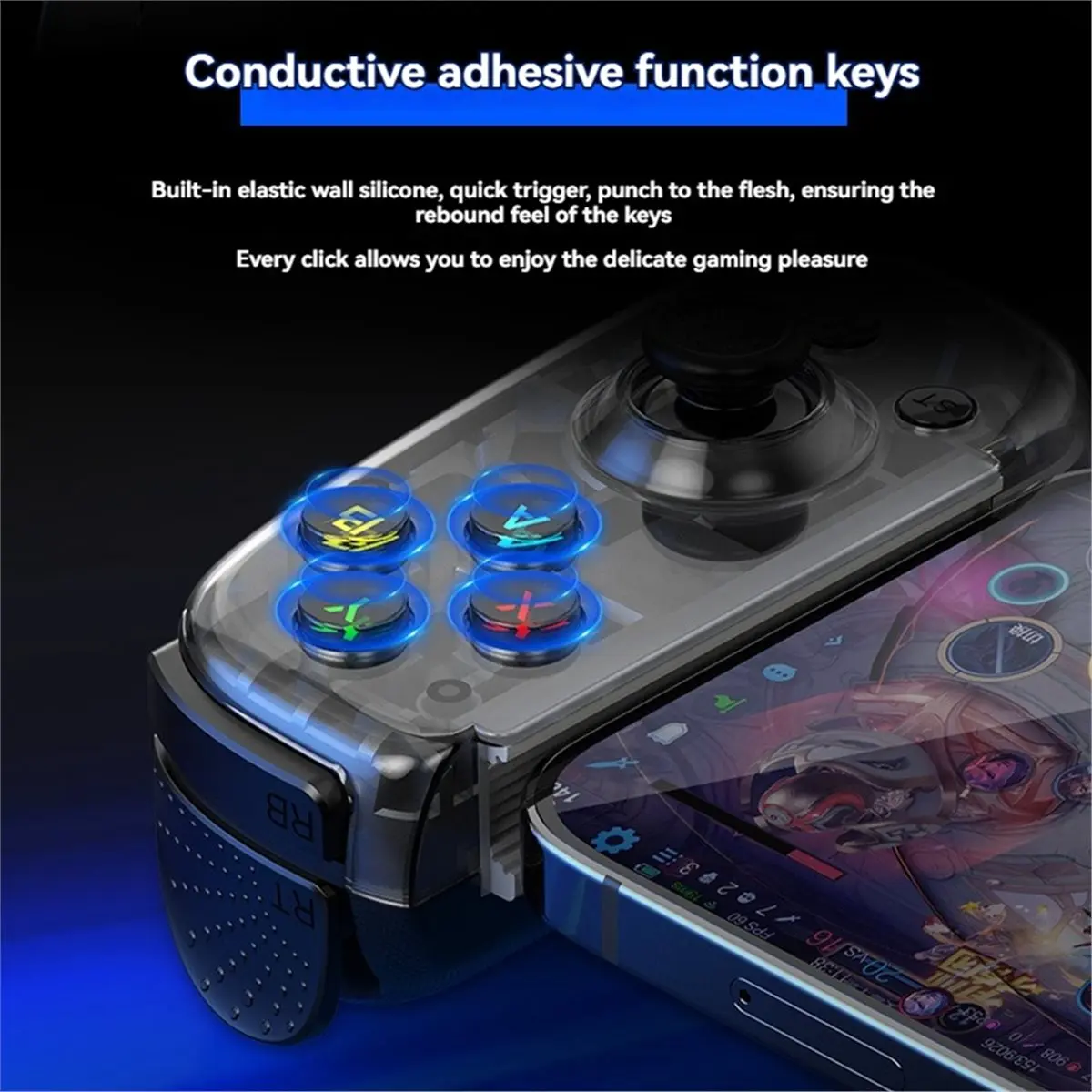 ABGN D6 Mini Gamepad Stretching Gaming Control for Android Cell Phone PC Tablet Hall Effect Joystick Foldable Type-C Port
ABGN D6 Mini Gamepad Stretching Gaming Control for Android Cell Phone PC Tablet Hall Effect Joystick Foldable Type-C Port