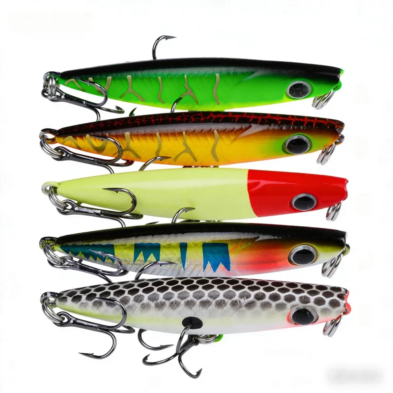 Micro Wave Popper Lure5PCS 12No.4.7cm 2gBlack hook bionic plastic hard bait is suitable for fishing with the carp and catfish
Micro Wave Popper Lure5PCS 12No.4.7cm 2gBlack hook bionic plastic hard bait is suitable for fishing with the carp and catfish