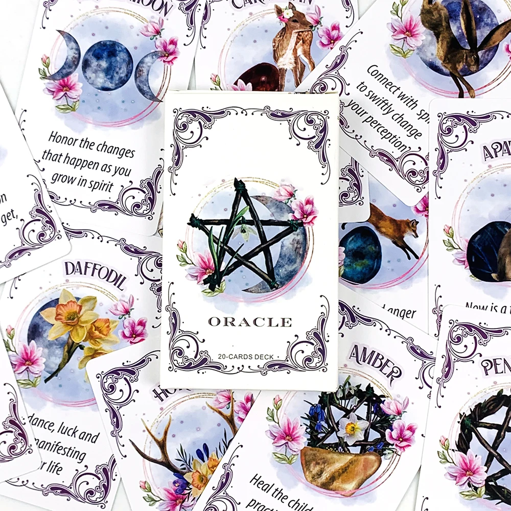 A 20 Oracle Deck Modern Deck Vibrant Illustrations, Easy-to-Read Guide, Great For Beginners, Meditation & Party Games
A 20 Oracle Deck Modern Deck Vibrant Illustrations, Easy-to-Read Guide, Great For Beginners, Meditation & Party Games