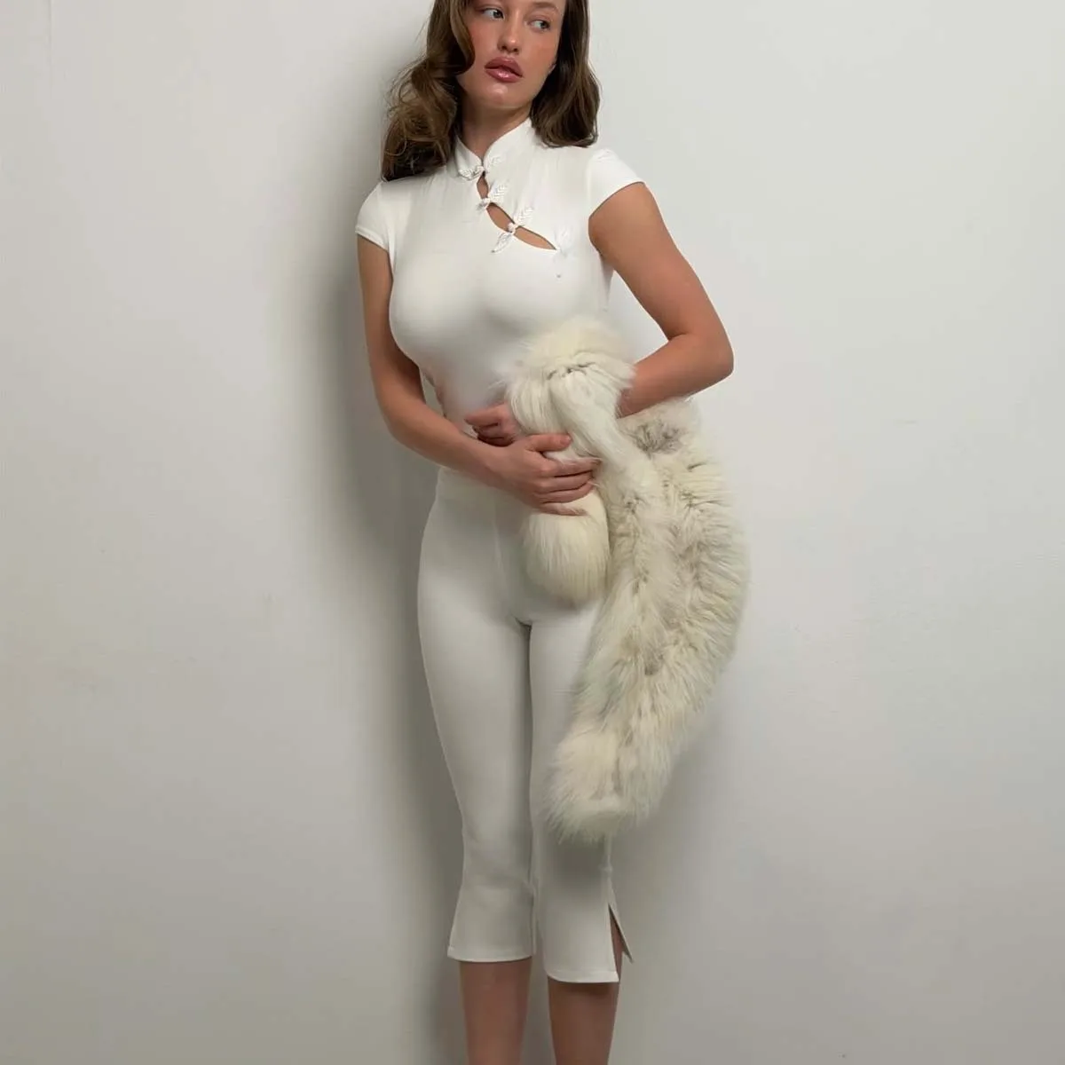 2026 Women's New Fashion Spicy Girl Stand up Collar Disc Buckle Slim Fit Top Tight Split
2026 Women's New Fashion Spicy Girl Stand up Collar Disc Buckle Slim Fit Top Tight Split