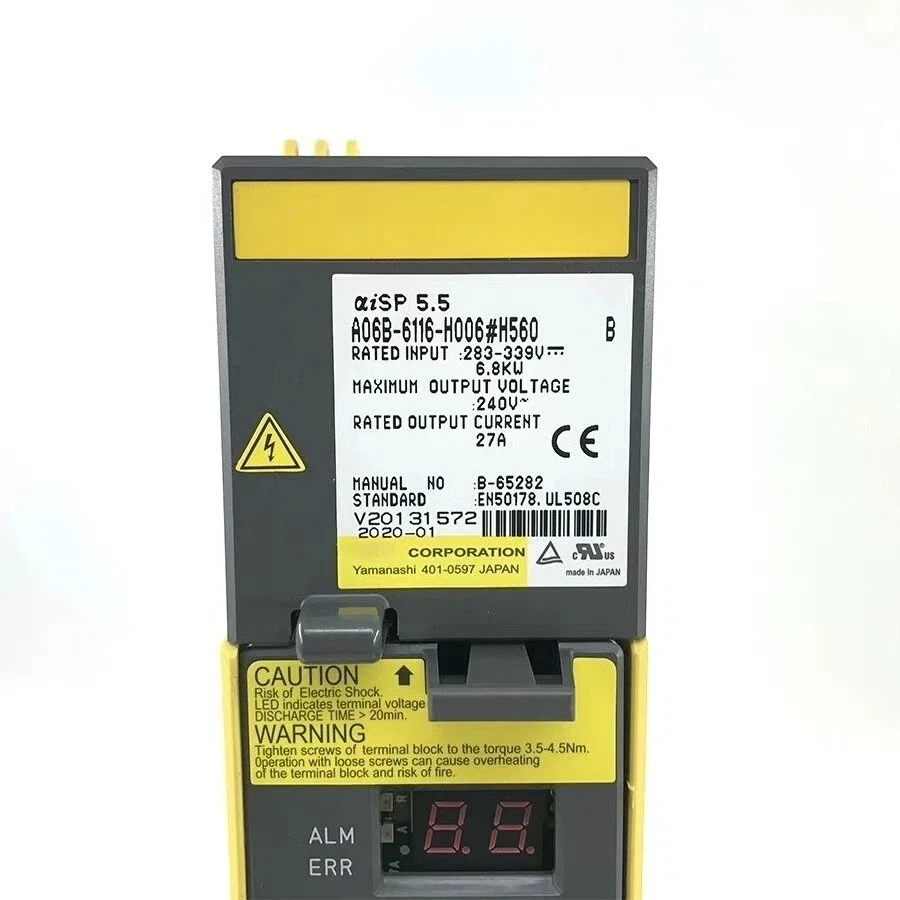 Б/у A06B-6116-H006 Для FANUC A06B-6116-H006 # Сервоусилитель с сервоприводом H560
Б/у A06B-6116-H006 Для FANUC A06B-6116-H006 # Сервоусилитель с сервоприводом H560