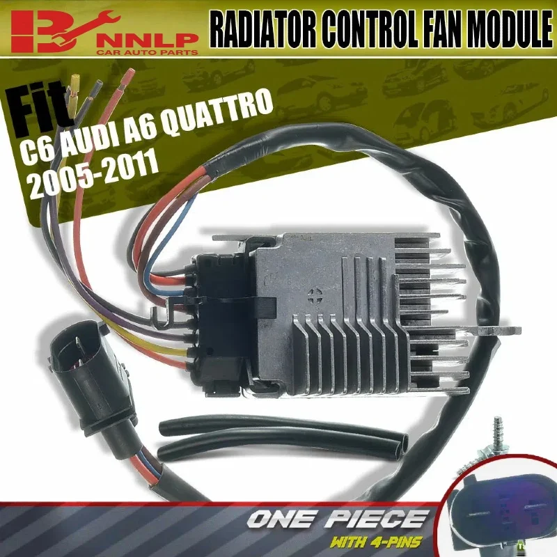 Direct Replacement Cooling Fan Control Module Compatible with Audi A6 2006-2011 / A6 Quattro 2005-2011 3.0L 3.2L 4F0959501G
Direct Replacement Cooling Fan Control Module Compatible with Audi A6 2006-2011 / A6 Quattro 2005-2011 3.0L 3.2L 4F0959501G