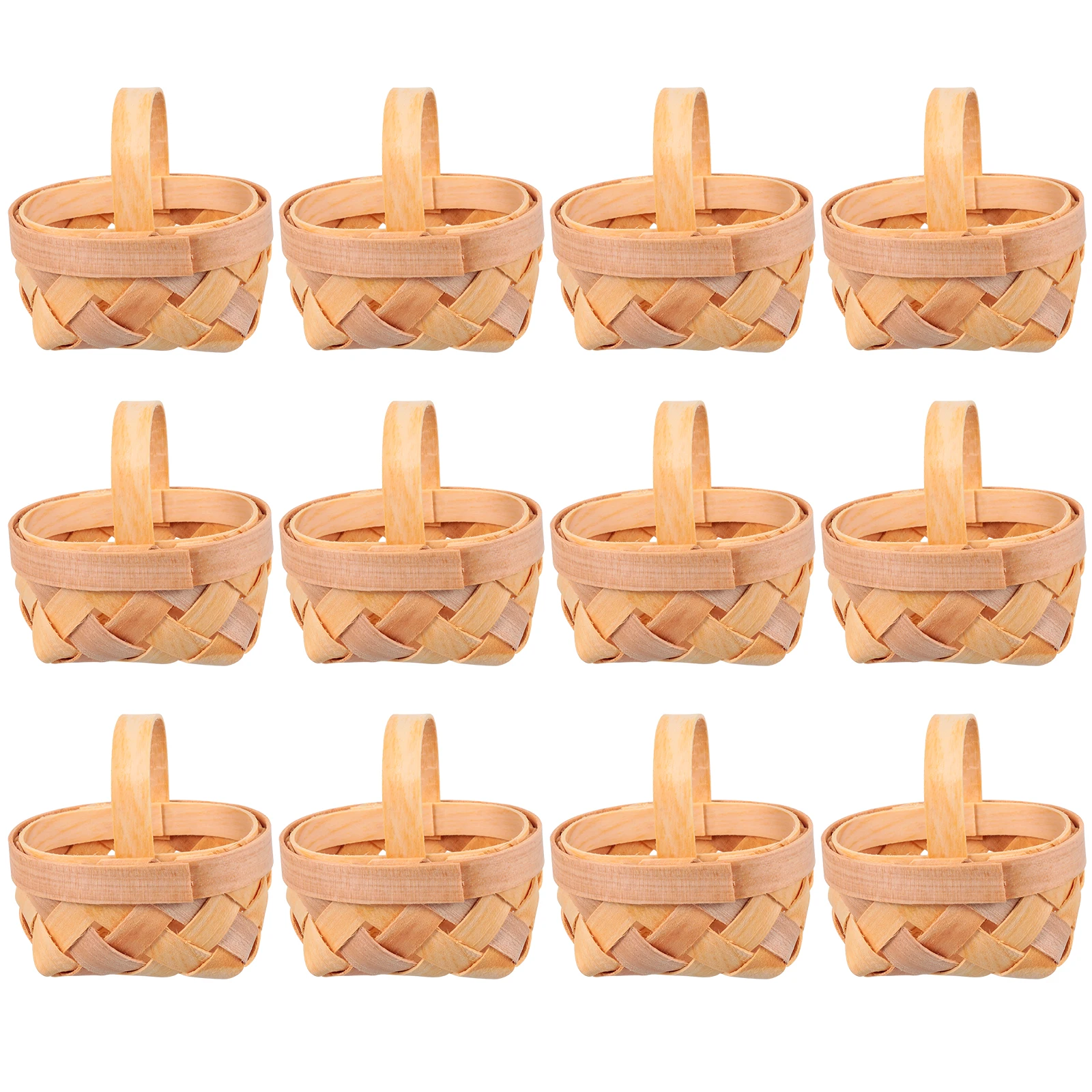 12 Pcs Mini Wood Chip Baskets Sturdy Woven Baskets for Living Room Bathroom Closets Playroom Car Stylish Home Decorations
12 Pcs Mini Wood Chip Baskets Sturdy Woven Baskets for Living Room Bathroom Closets Playroom Car Stylish Home Decorations