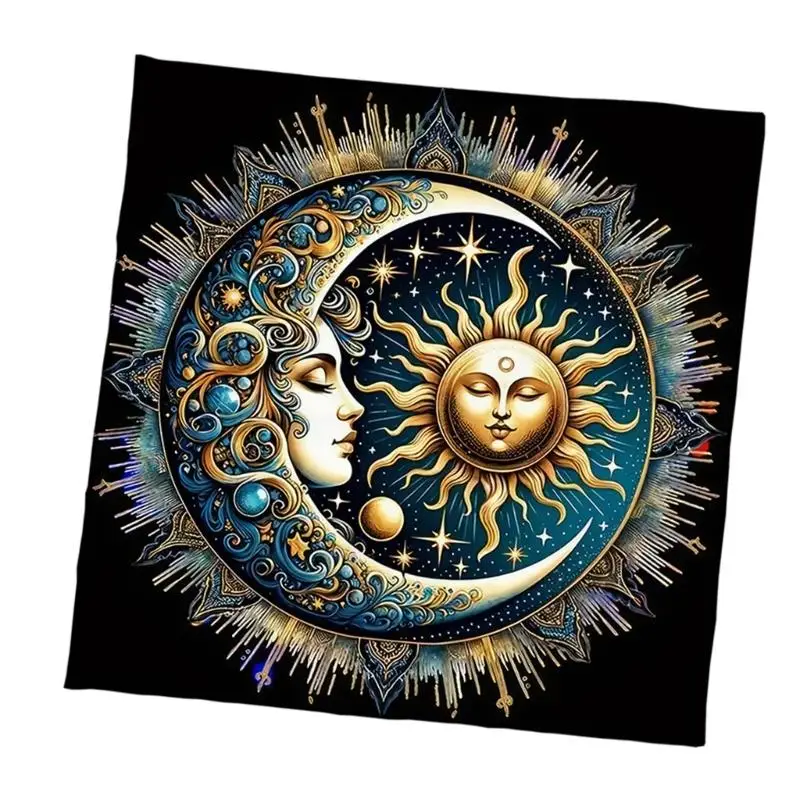 652F скатерть Таро, алтарь, ткань с рисунком Солнца и Луны, астрологическая скатерть, гадания, карты, ткань, гобелен, украшение
652F скатерть Таро, алтарь, ткань с рисунком Солнца и Луны, астрологическая скатерть, гадания, карты, ткань, гобелен, украшение
