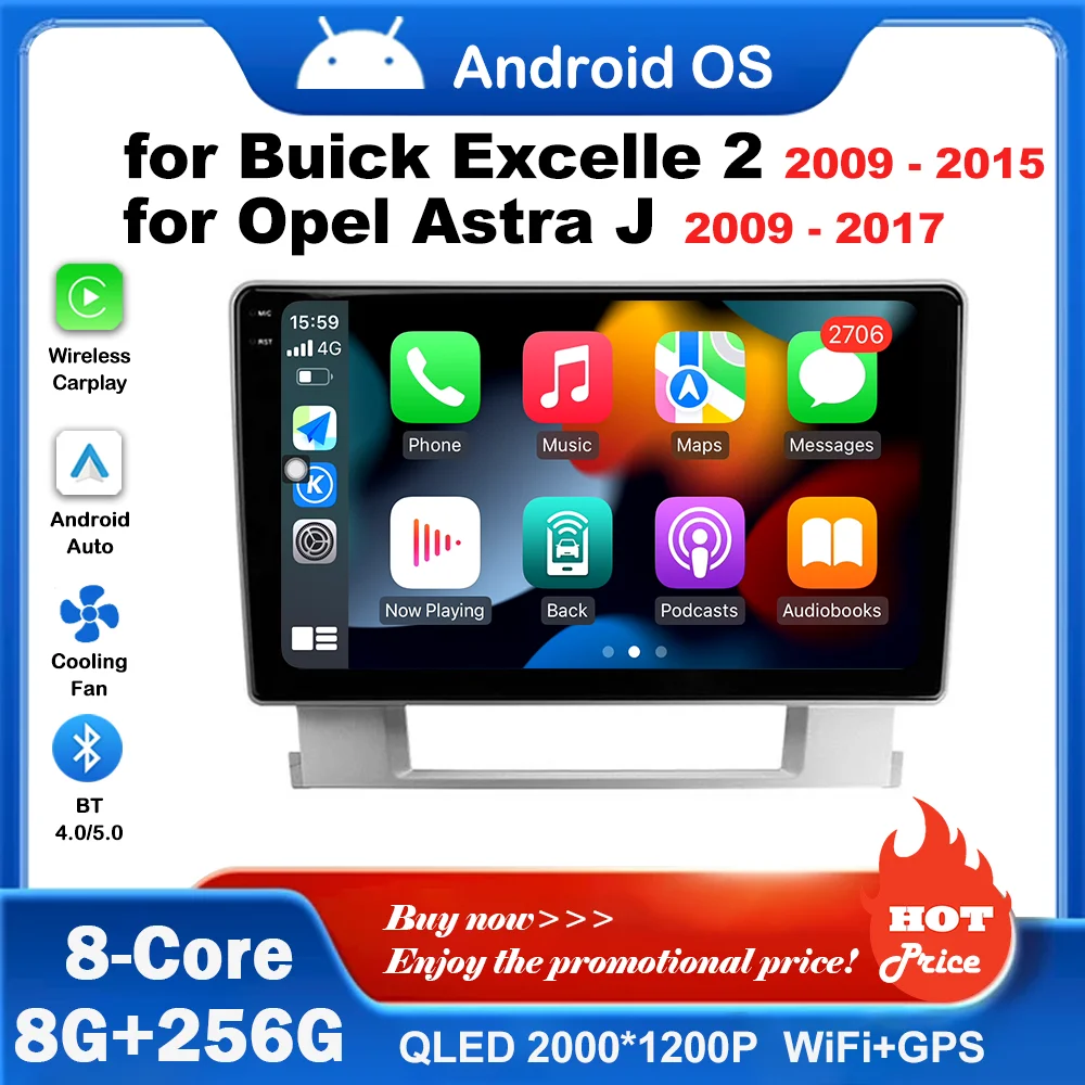 for Buick Excelle 2 2009 - 2015 for Opel Astra J 2009 - 2017 WiFi GPS 4G Carplay Car Video Multimedia Player Android System BT
for Buick Excelle 2 2009 - 2015 for Opel Astra J 2009 - 2017 WiFi GPS 4G Carplay Car Video Multimedia Player Android System BT