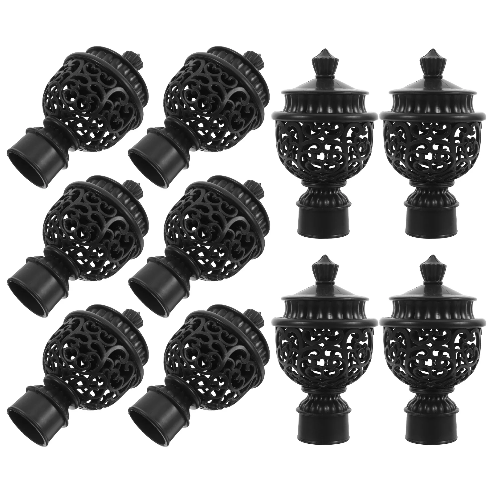 12pcs Curtain Rod End Caps Hollow Plastic Finials For Window Roman Drapes Home Decor Replacement Curtain Pole Tips Drapery Rail
12pcs Curtain Rod End Caps Hollow Plastic Finials For Window Roman Drapes Home Decor Replacement Curtain Pole Tips Drapery Rail