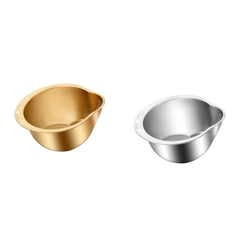 Rice Washer Strainer Bowl Stainless Steel Rice Washing Bowl Rice Colander Fruit And Vegetable Strainer Kitchen Tool
Rice Washer Strainer Bowl Stainless Steel Rice Washing Bowl Rice Colander Fruit And Vegetable Strainer Kitchen Tool
