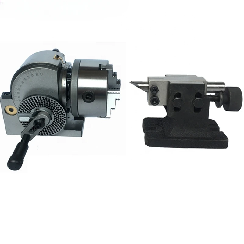 semi-universal dividing heads include Index center accessories dividing plate and lathe chuck 3Jaw
semi-universal dividing heads include Index center accessories dividing plate and lathe chuck 3Jaw