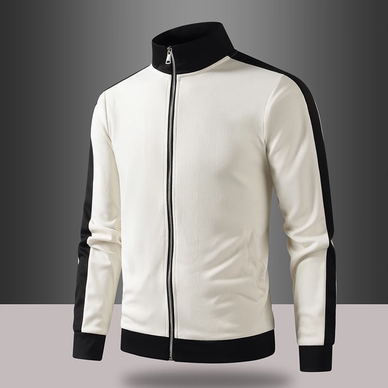 Spring Men Color Block Stand Collar Zip Up Track Jacket Casual Sports Streetwear High Quality Jackets Baseball Jersey Plus Size
Spring Men Color Block Stand Collar Zip Up Track Jacket Casual Sports Streetwear High Quality Jackets Baseball Jersey Plus Size