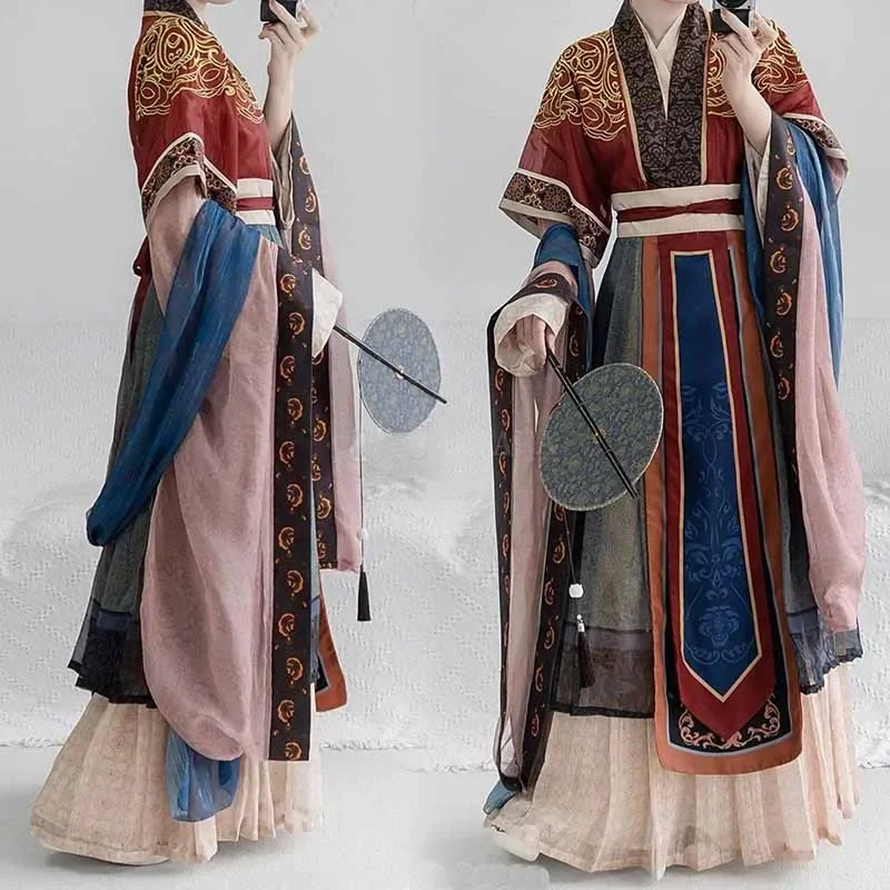 Chinese Hanfu Dress Women Vintage Traditional Carnival&Halloween Cosplay Costume 2023 Summer Green&Red Embroidery Hanfu Dress
Chinese Hanfu Dress Women Vintage Traditional Carnival&Halloween Cosplay Costume 2023 Summer Green&Red Embroidery Hanfu Dress