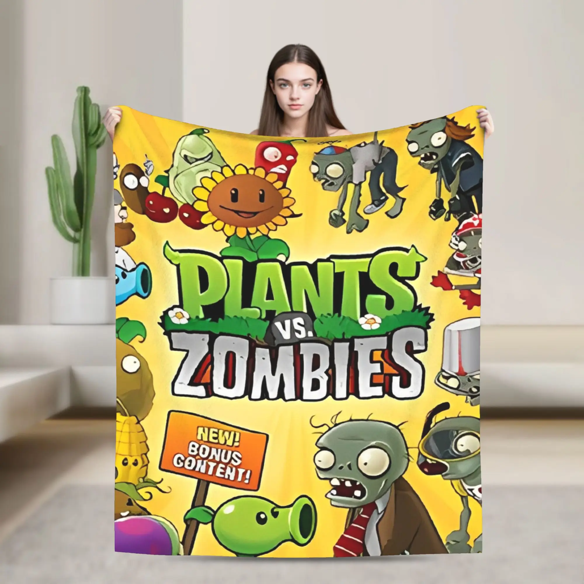 Game P-Plants-vs-Zombie Blanket Picnic Flannel Throw Blanket For Living Room Soft Warm Design Quality Bedspread Gift
Game P-Plants-vs-Zombie Blanket Picnic Flannel Throw Blanket For Living Room Soft Warm Design Quality Bedspread Gift