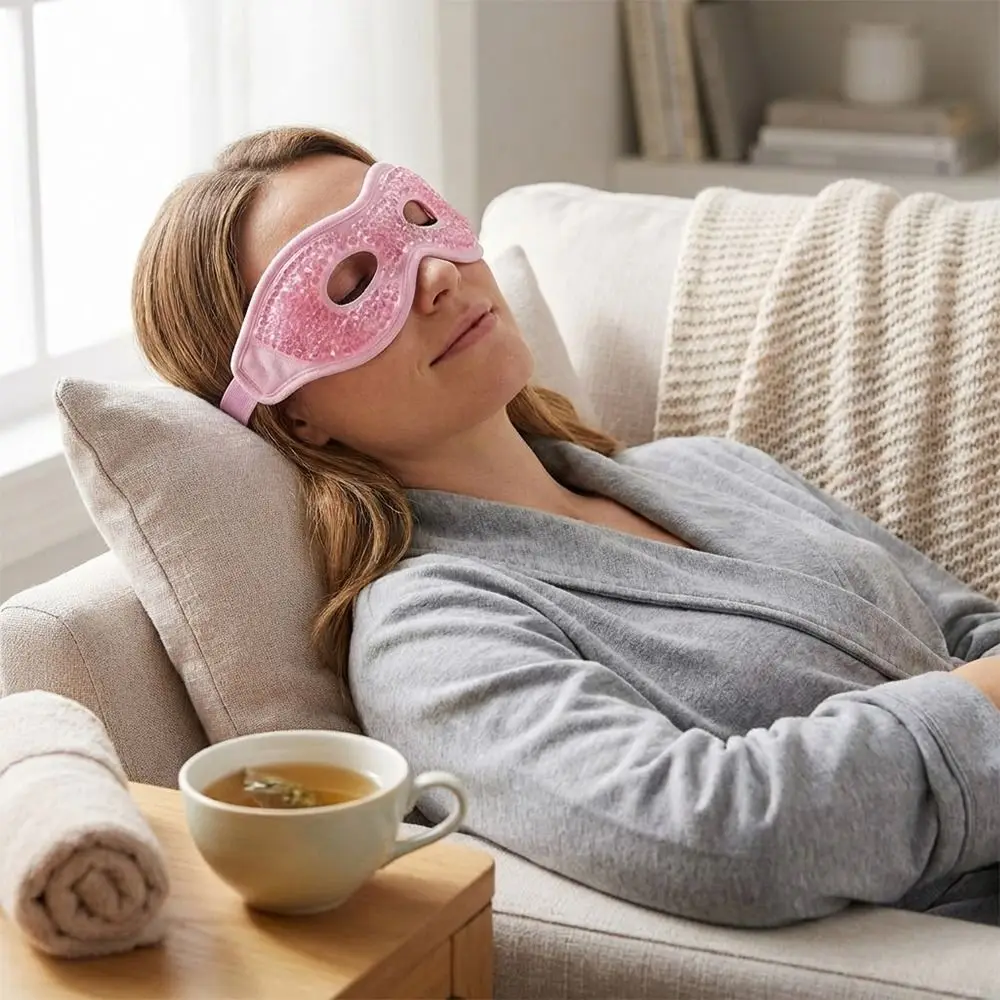 Comfortable Reusable Cooling Gel Eye Mask Heat PVC Cold Eye Packs Cold Hot Cold Compress Relieves Eye Strain
Comfortable Reusable Cooling Gel Eye Mask Heat PVC Cold Eye Packs Cold Hot Cold Compress Relieves Eye Strain