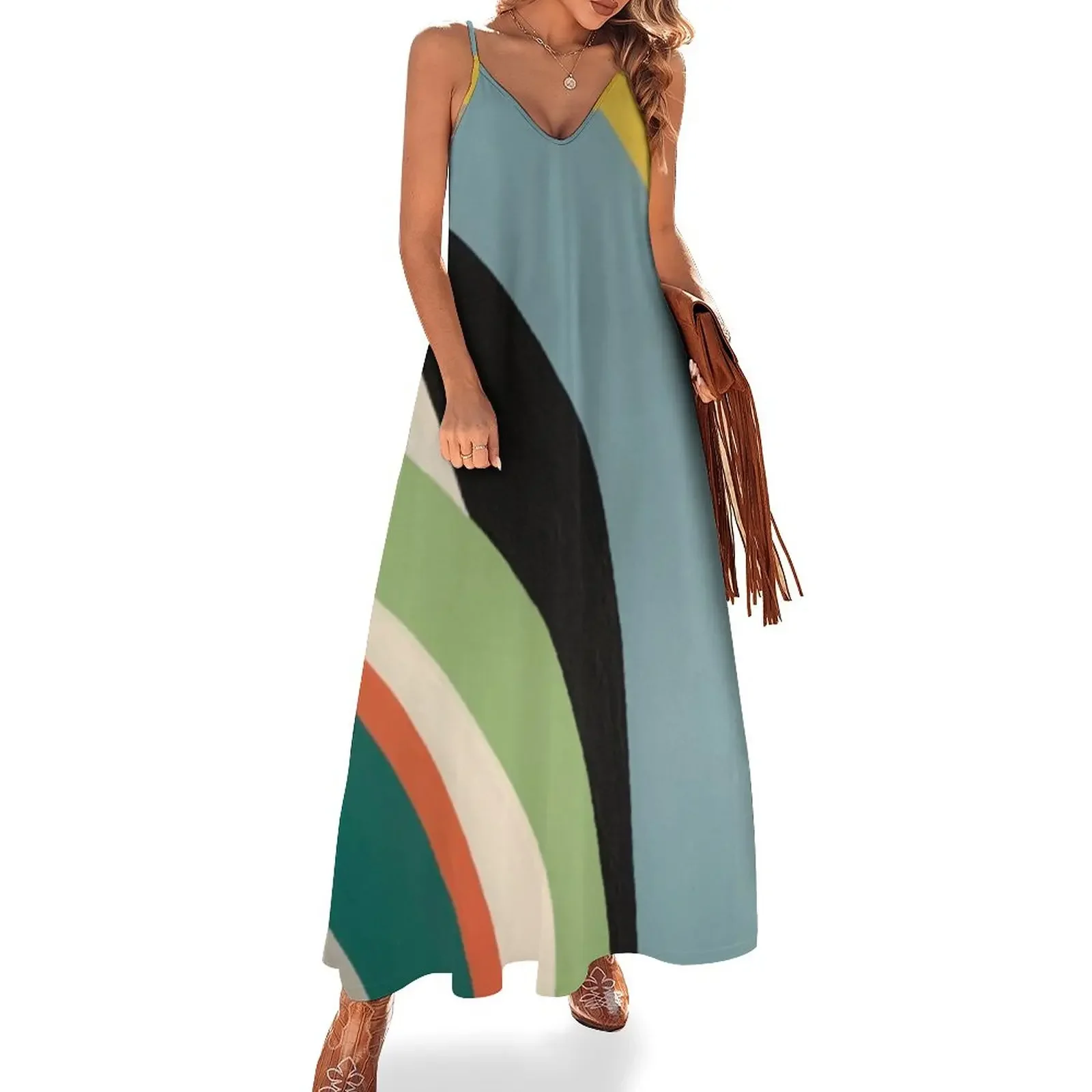 Colorful Stripe Painting by Christie Olstad Sleeveless Dress elegant women's dresses sale dress women summer Dress
Colorful Stripe Painting by Christie Olstad Sleeveless Dress elegant women's dresses sale dress women summer Dress