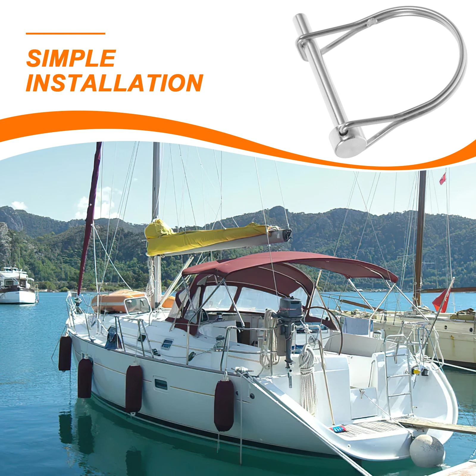 Stainless Steel D-Shaped Pin 5x50mm Safety Coupler Locking Hitch for Trailer Boat Truck Gardening Farming Hardware
Stainless Steel D-Shaped Pin 5x50mm Safety Coupler Locking Hitch for Trailer Boat Truck Gardening Farming Hardware