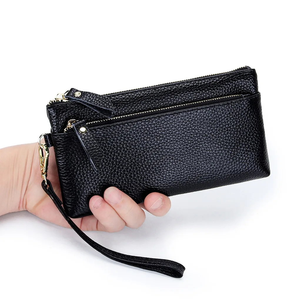 Women Genuine Leather Long Clutch Wallet 2026 Large Capacity Portable Zip Wristlet Purse Classic Design Ladies Phone Card Holder
Women Genuine Leather Long Clutch Wallet 2026 Large Capacity Portable Zip Wristlet Purse Classic Design Ladies Phone Card Holder