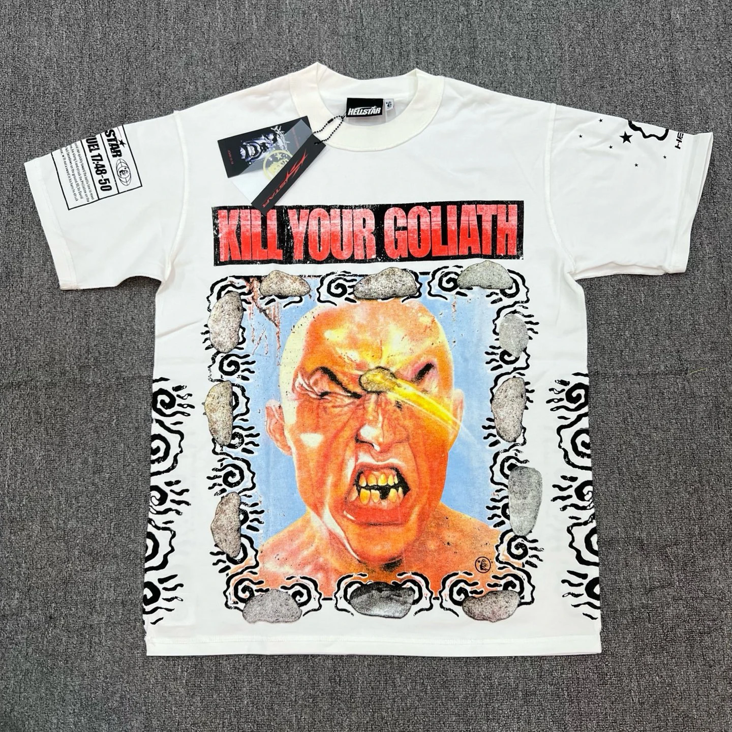 Новая футболка 2025 года с американским принтом «Убей Голиафа», из чистого хлопка, с коротким рукавом, модная, городская, свободного кроя, с круглым вырезом, повседневный топ
Новая футболка 2025 года с американским принтом «Убей Голиафа», из чистого хлопка, с коротким рукавом, модная, городская, свободного кроя, с круглым вырезом, повседневный топ
